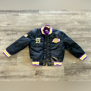 Toddler Los Angeles Lakers NBA JAMES 23 Basketball Bomber
